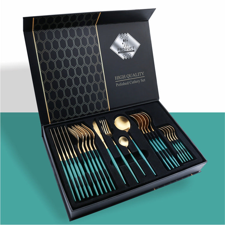 24 Piece Silverware Set