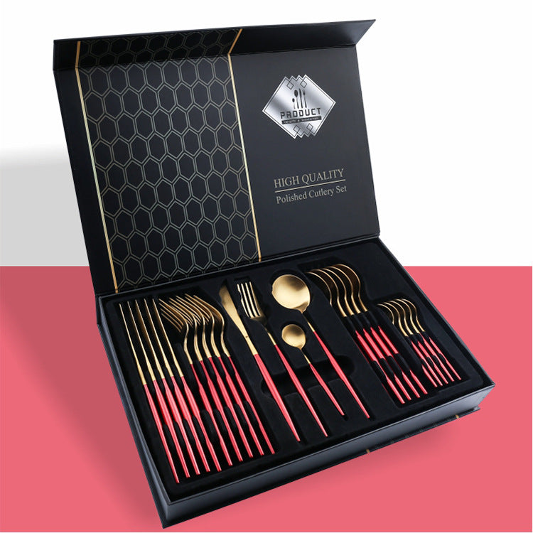 24 Piece Silverware Set