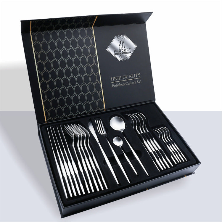24 Piece Silverware Set