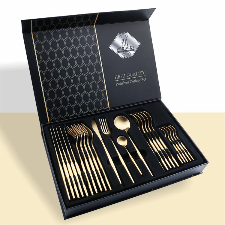 24 Piece Silverware Set