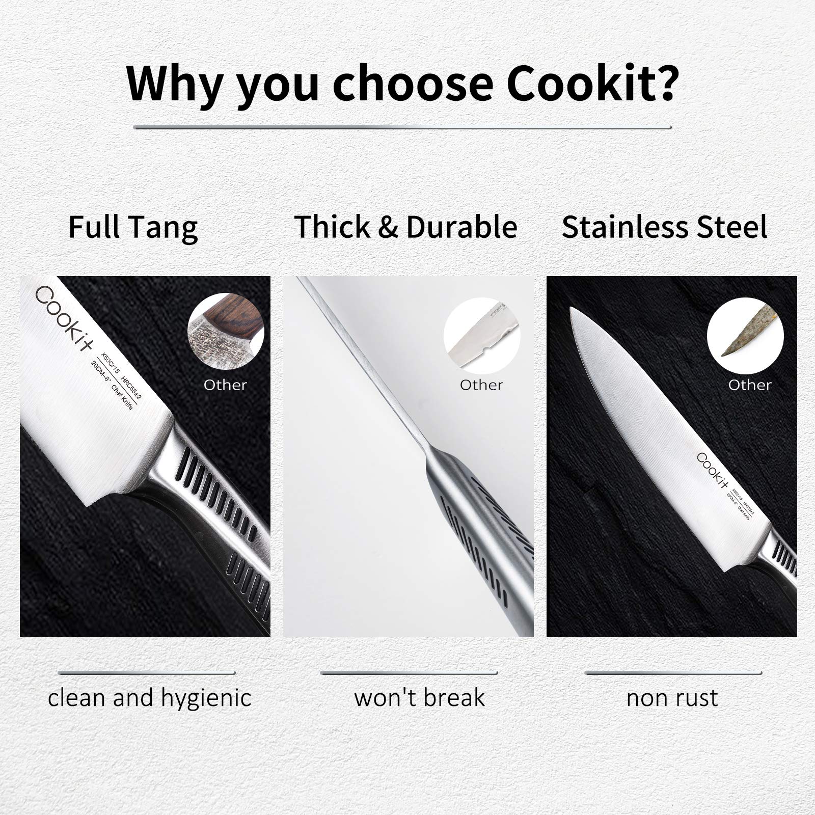 15 Piece Kitchen Knife Set