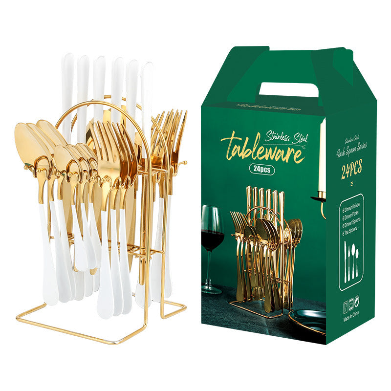 Gold Silverware Set
