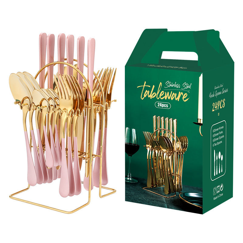 Gold Silverware Set
