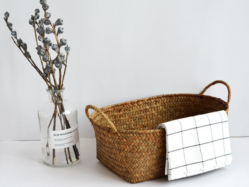 Seagrass Woven Storage Basket