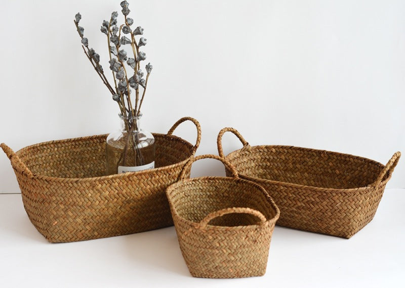 Seagrass Woven Storage Basket