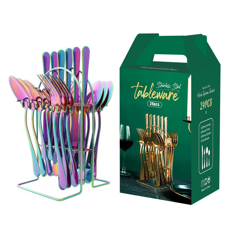 Gold Silverware Set