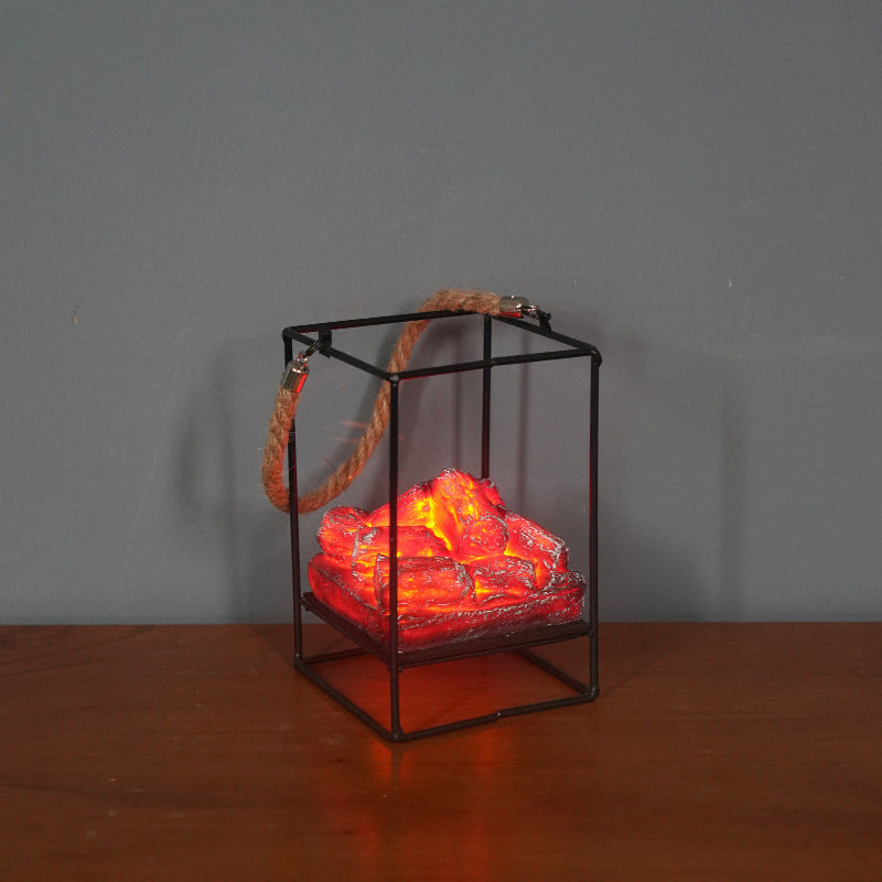 Charcoal Fireplace Lamp