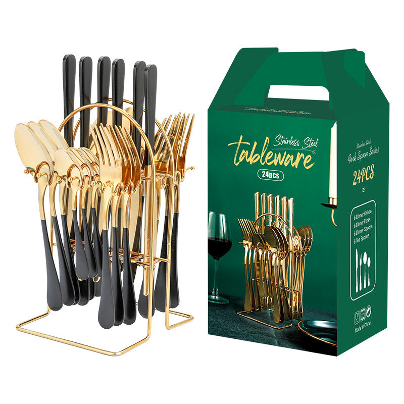 Gold Silverware Set