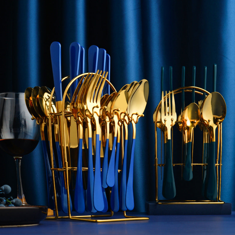 Gold Silverware Set