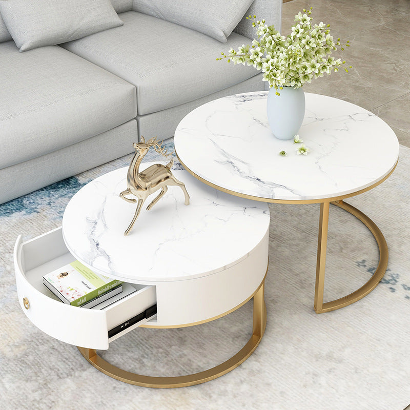 Slate Round Coffee Table