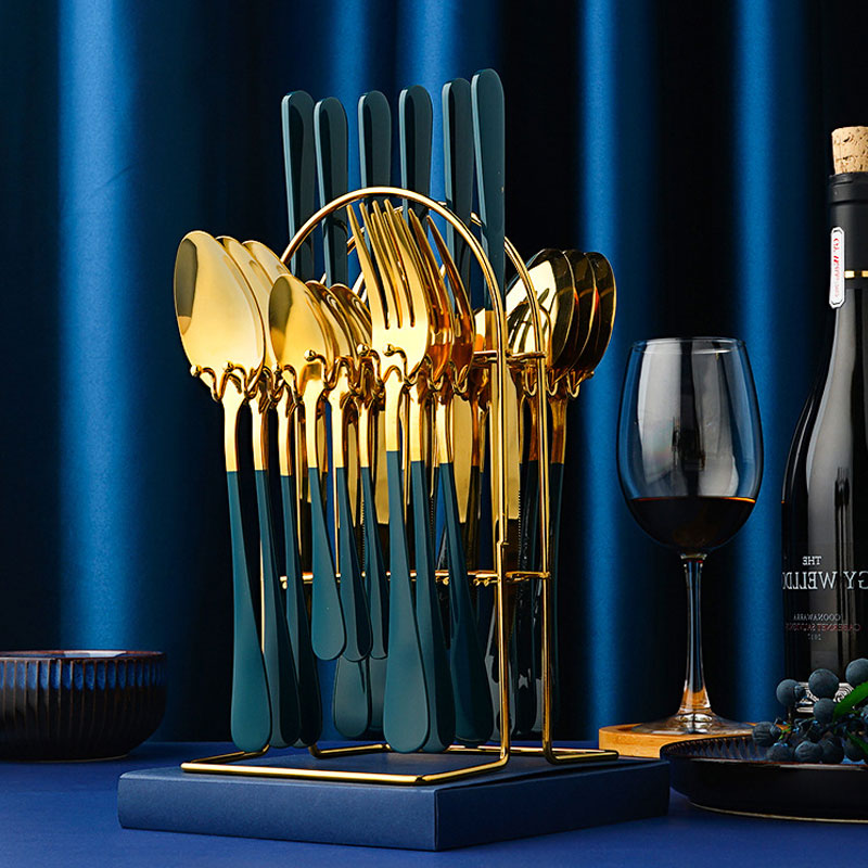 Gold Silverware Set
