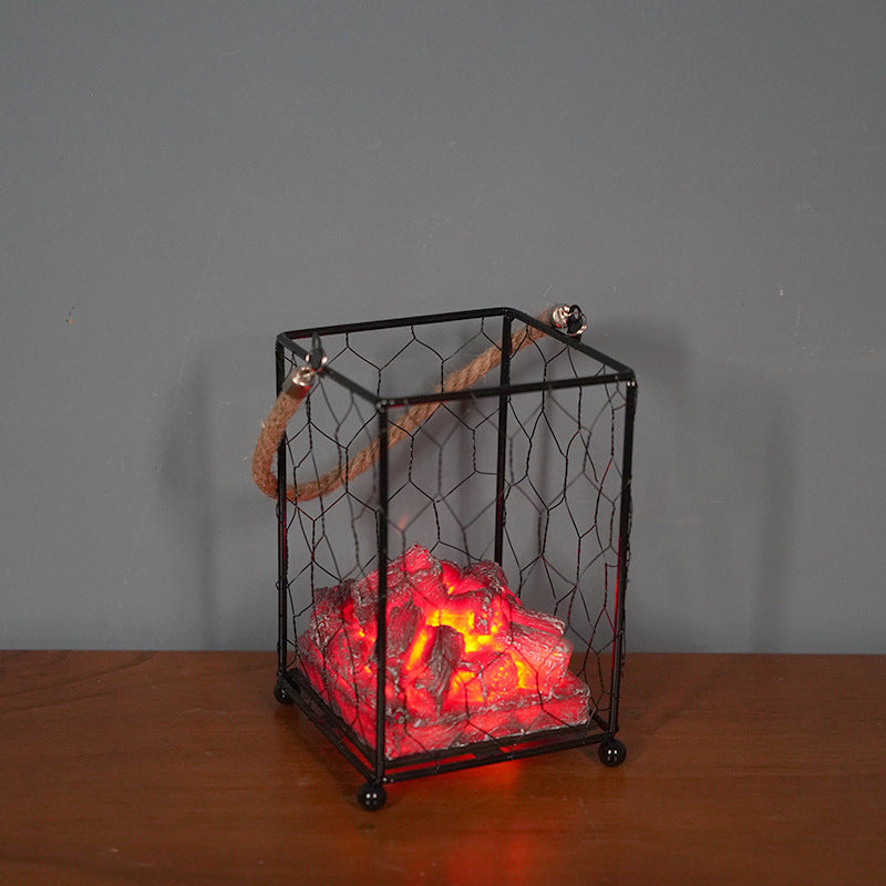 Charcoal Fireplace Lamp