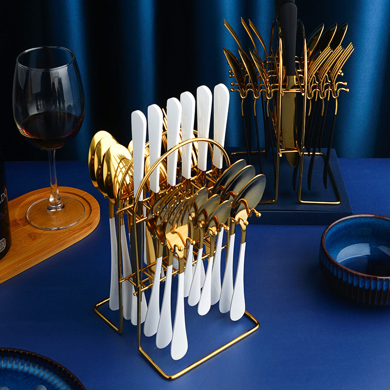 Gold Silverware Set