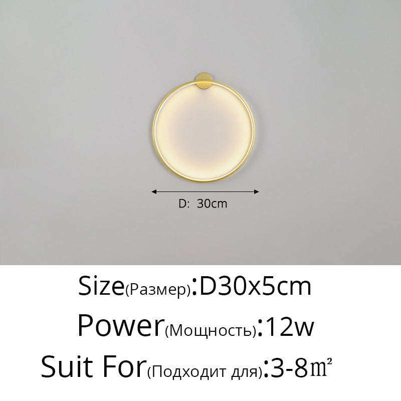 Circle Background LED Light