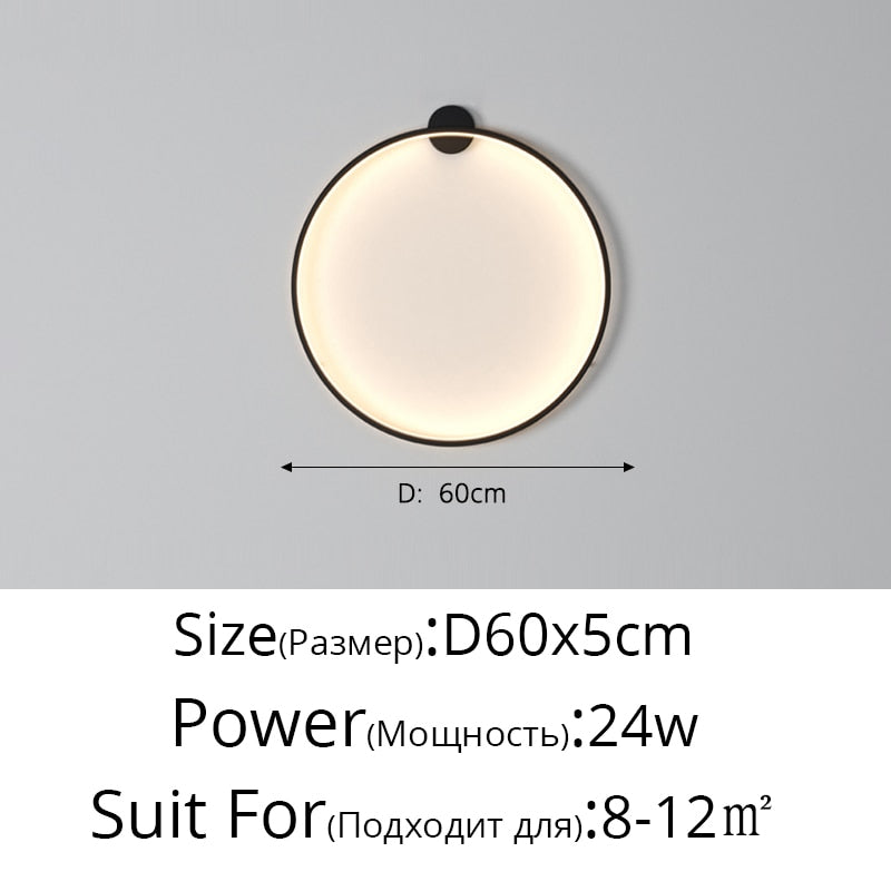 Circle Background LED Light