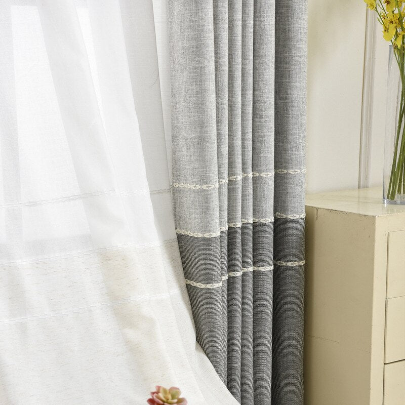 Cotton Hemp Shading Curtains