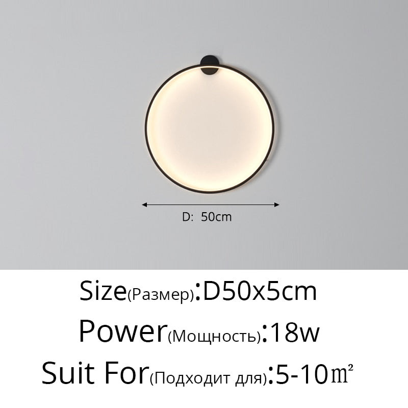 Circle Background LED Light