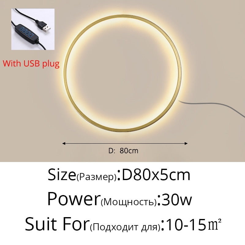 Circle Background LED Light