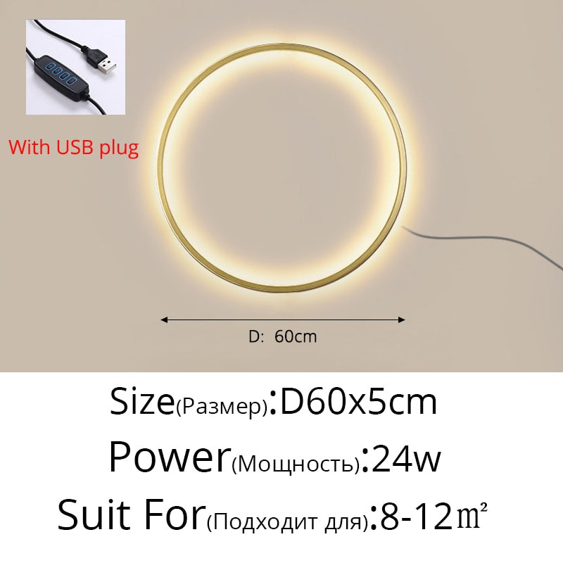 Circle Background LED Light