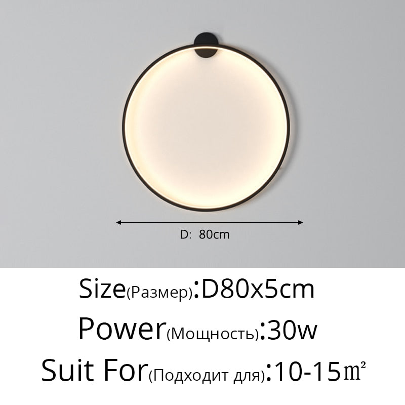 Circle Background LED Light