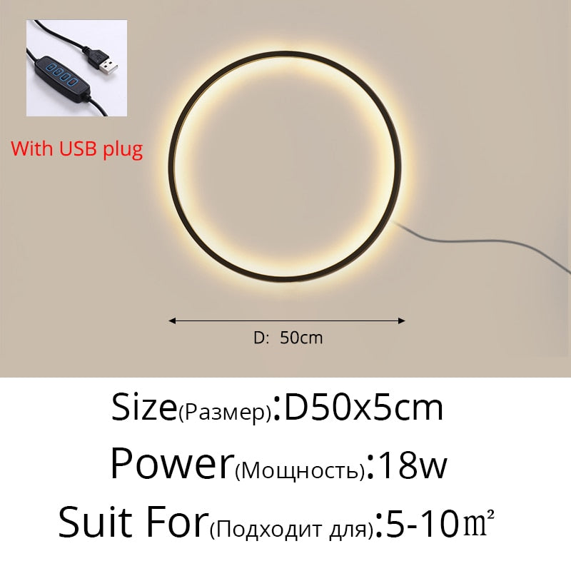 Circle Background LED Light
