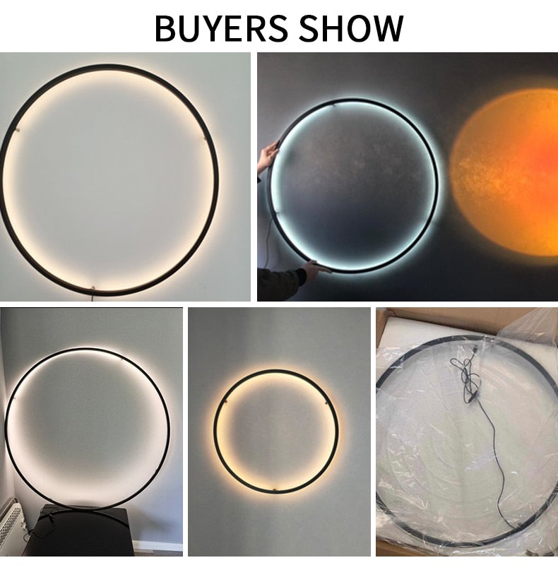 Circle Background LED Light