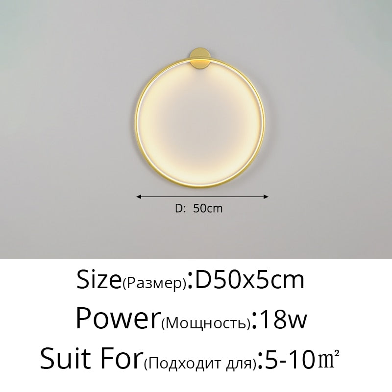 Circle Background LED Light