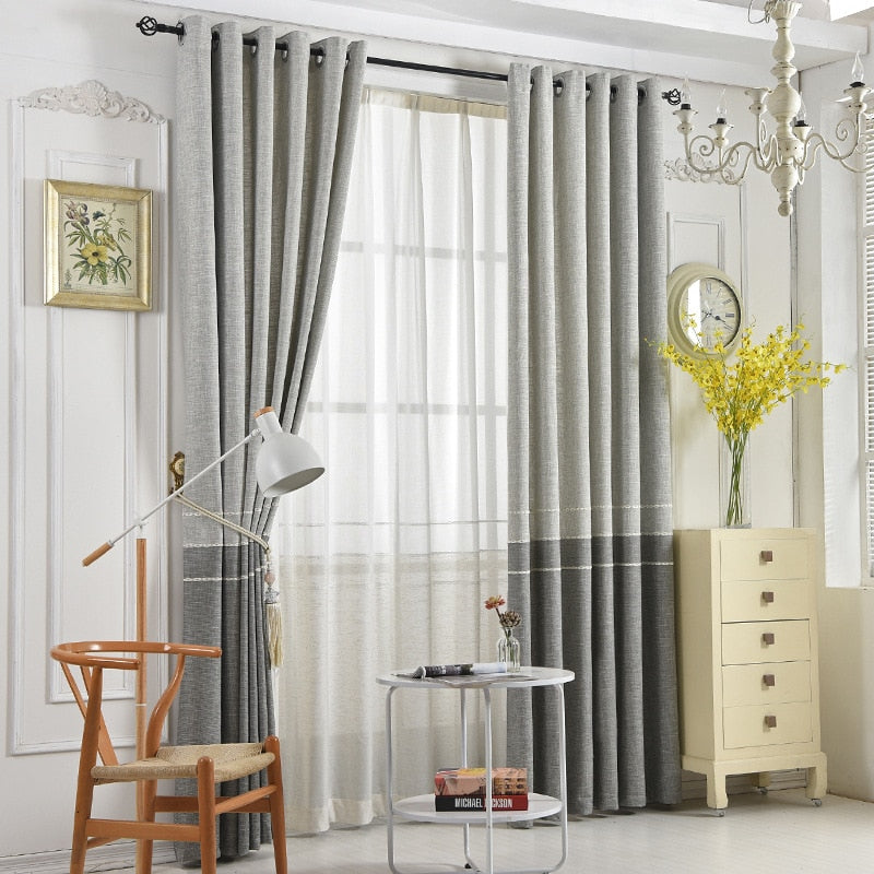 Cotton Hemp Shading Curtains
