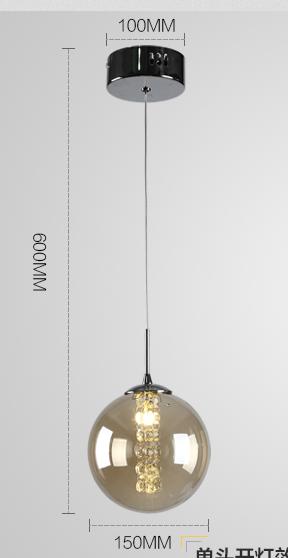 Large Glass Ball Pendant Lights