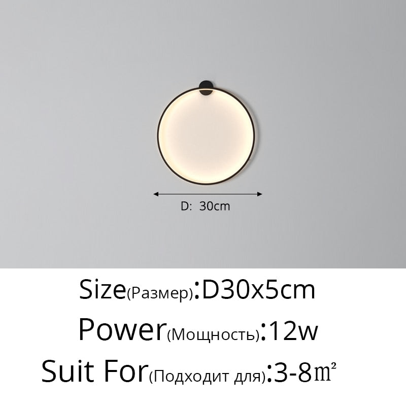 Circle Background LED Light