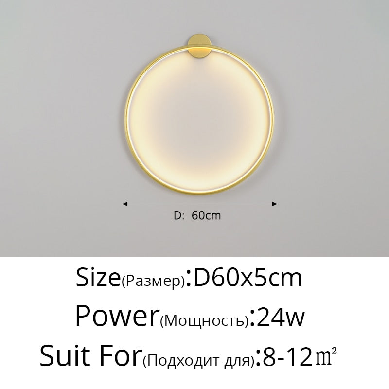 Circle Background LED Light