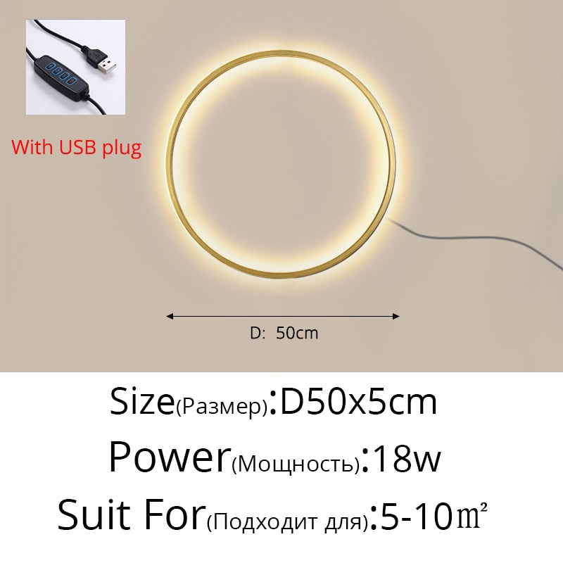 Circle Background LED Light