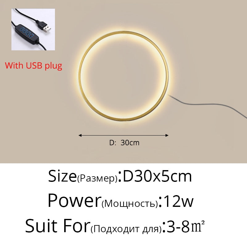 Circle Background LED Light