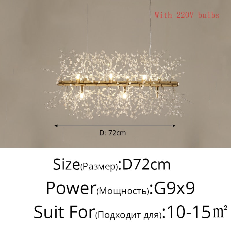 Crystal Dandelion Chandelier