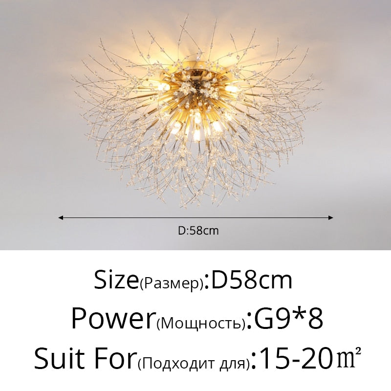 Crystal Dandelion Chandelier