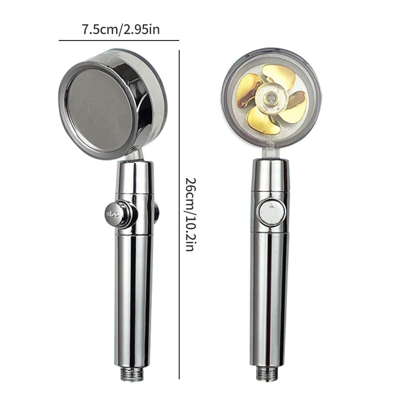 Pressurized Shower Head Water