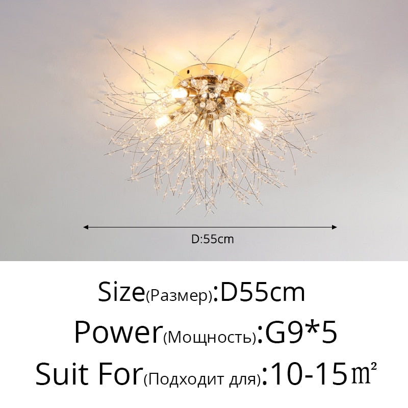 Crystal Dandelion Chandelier