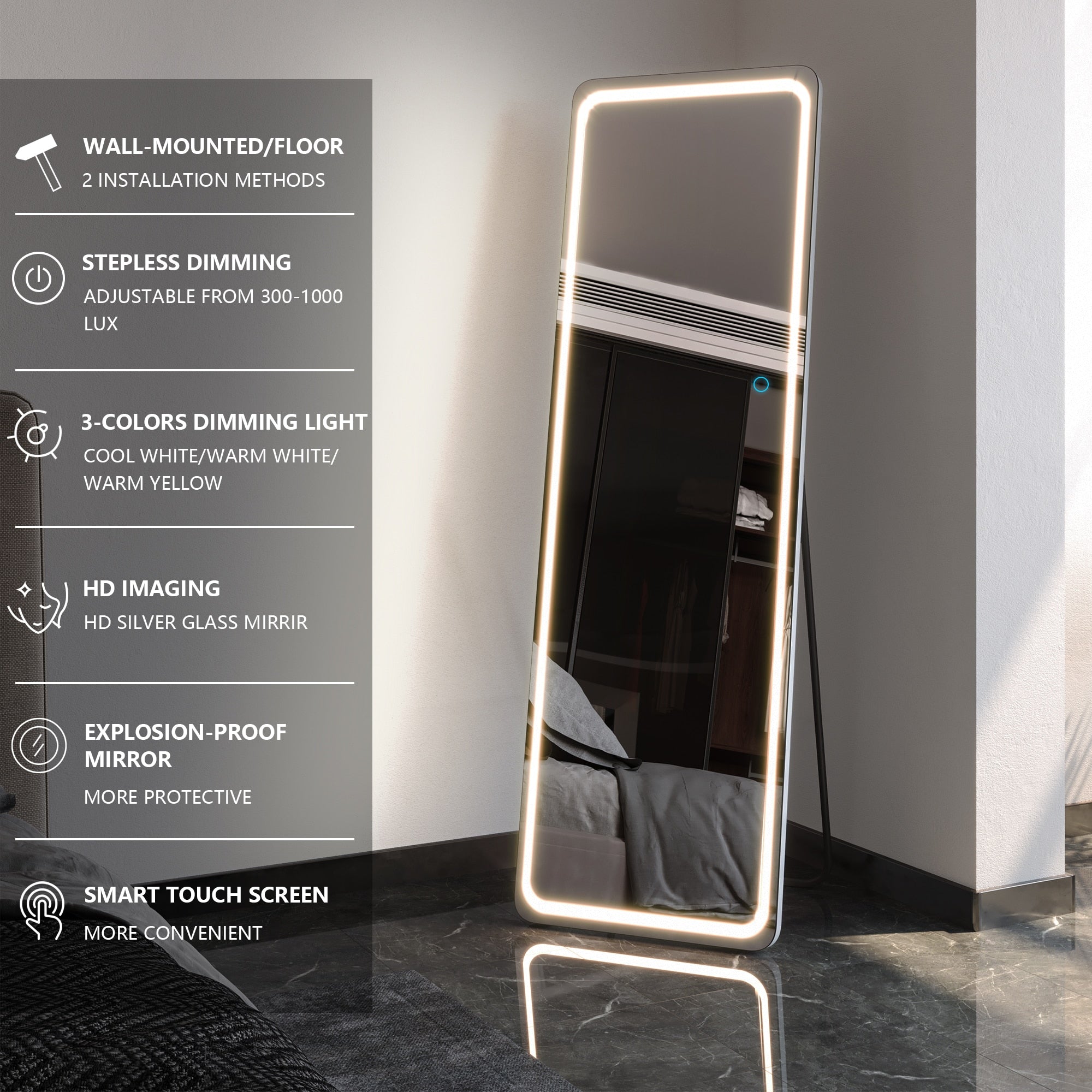 Full Length LED Mirror