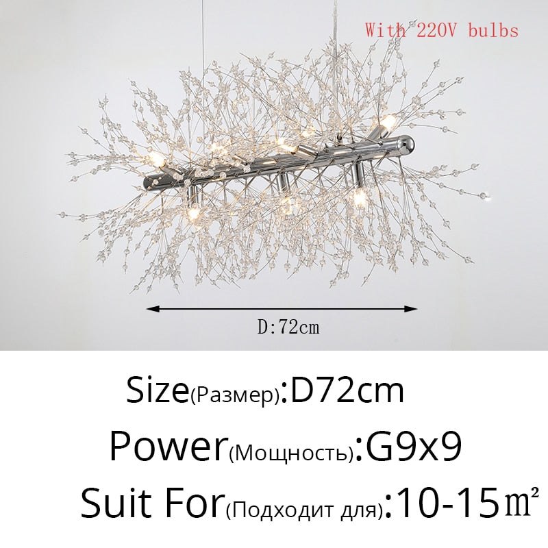 Crystal Dandelion Chandelier