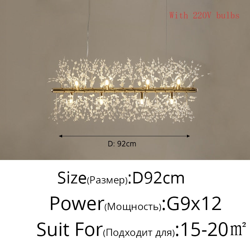Crystal Dandelion Chandelier