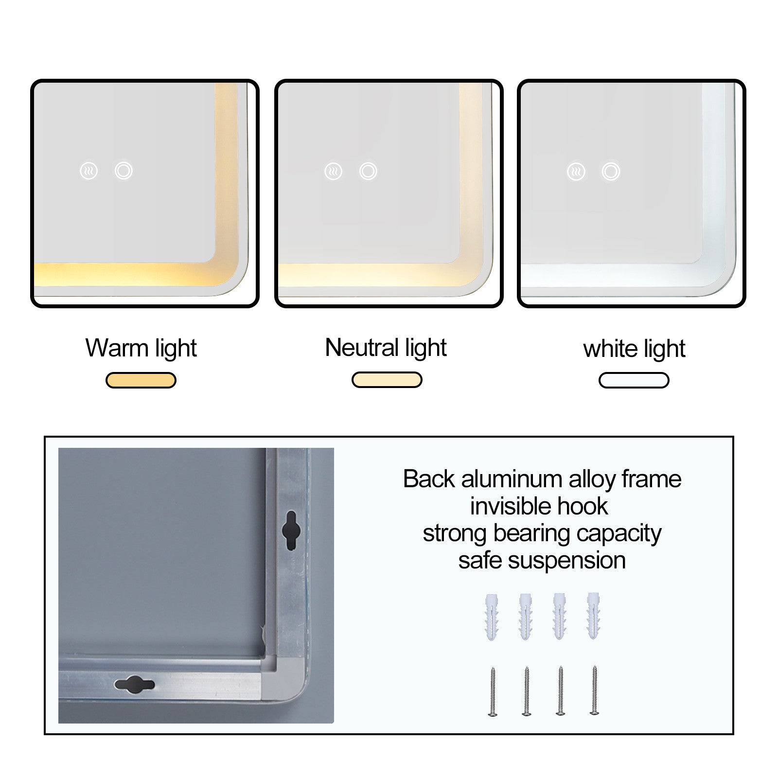 LED Mirror Anti-Fog