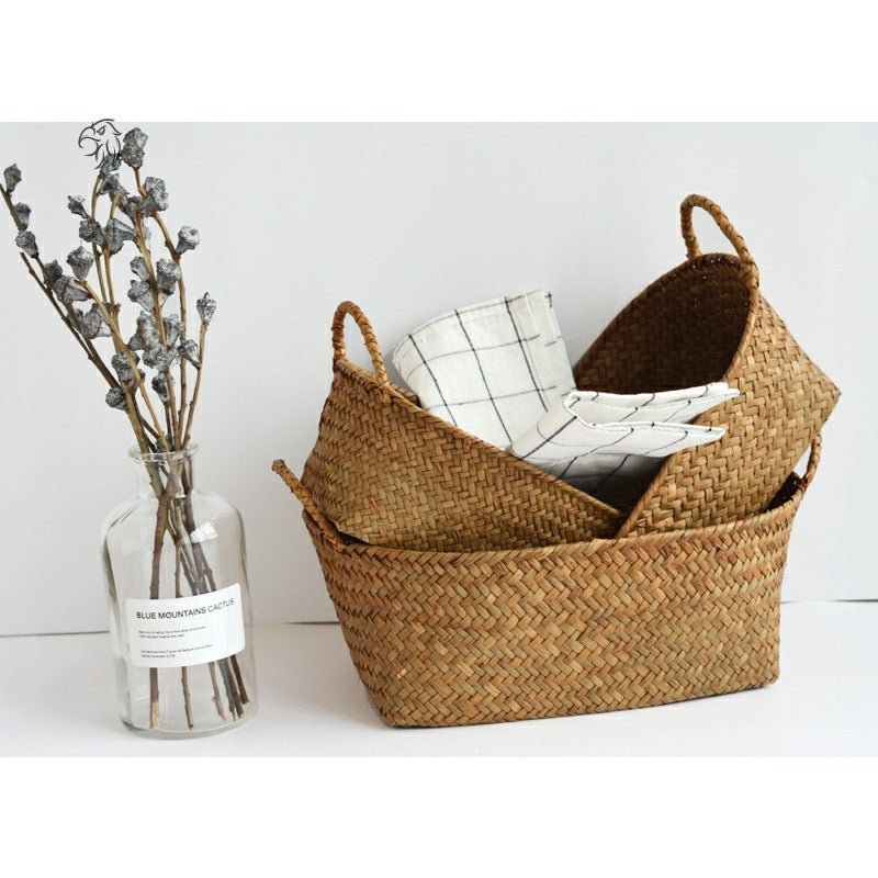 Seagrass Woven Storage Basket