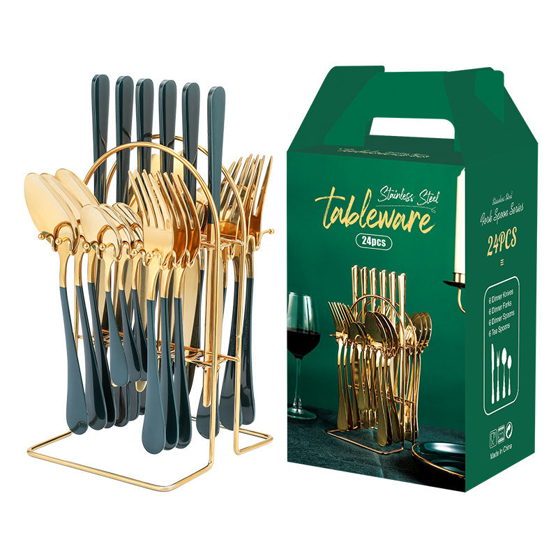 Gold Silverware Set