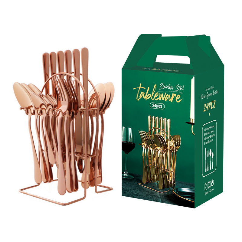 Gold Silverware Set