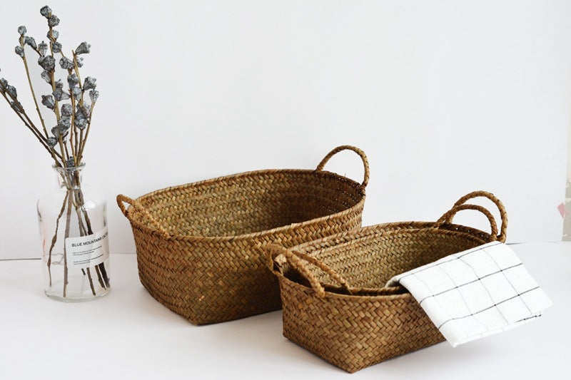 Seagrass Woven Storage Basket