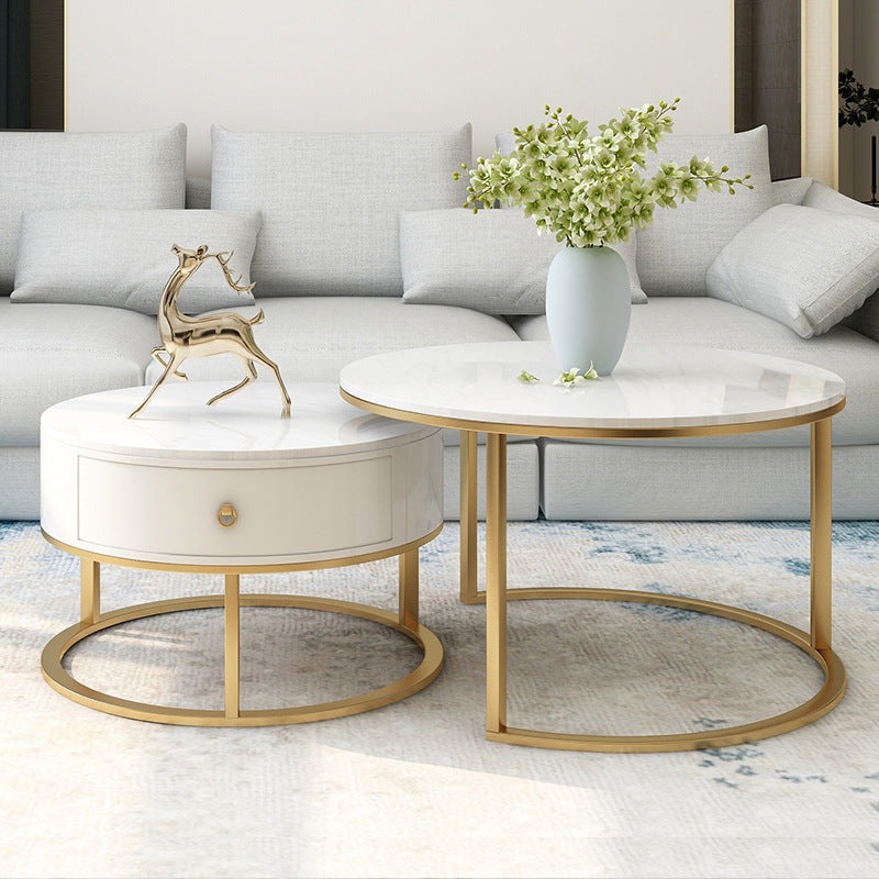 Slate Round Coffee Table