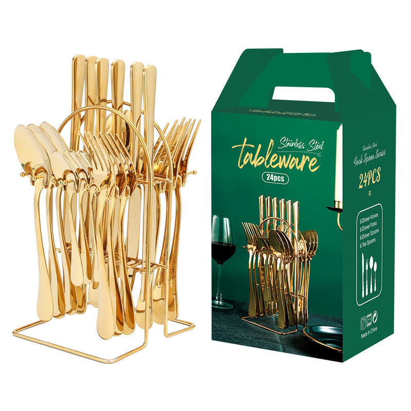 Gold Silverware Set