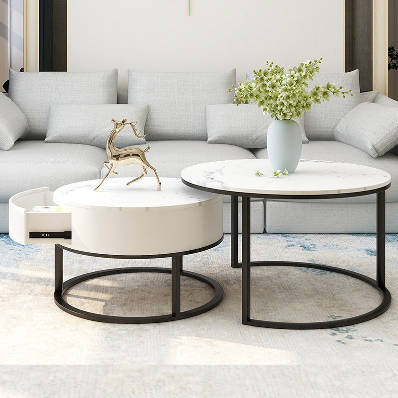 Slate Round Coffee Table
