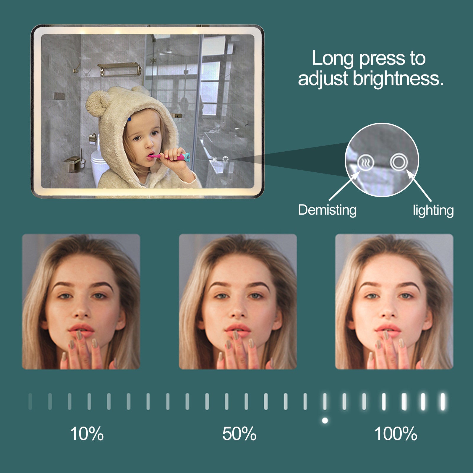 LED Mirror Anti-Fog