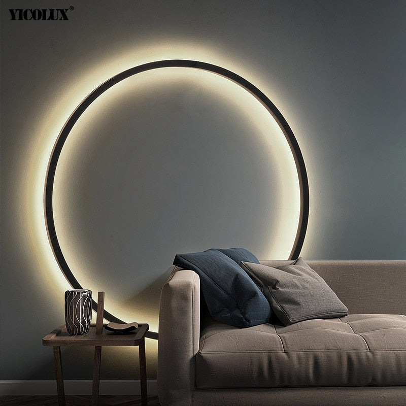 Circle Background LED Light
